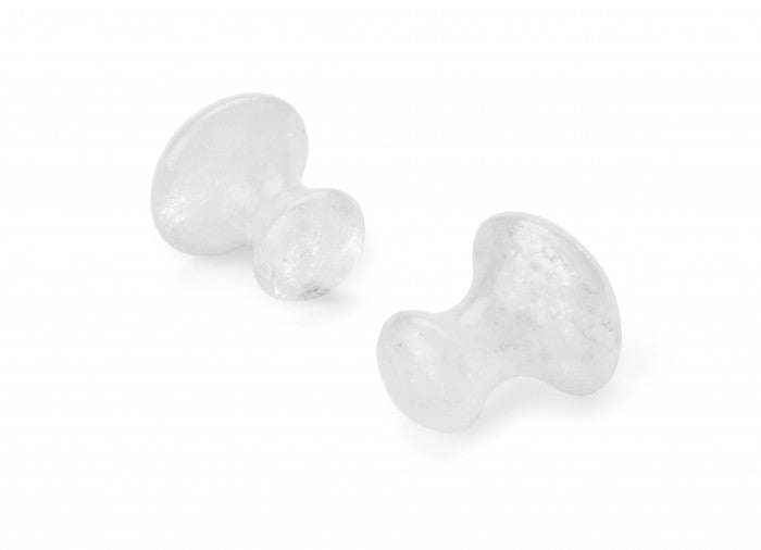 Clear Quartz mushroom Gua Sha tool