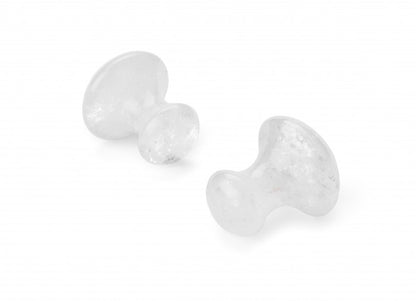 Clear Quartz mushroom Gua Sha tool