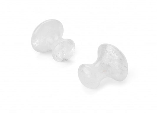 Clear Quartz mushroom Gua Sha tool